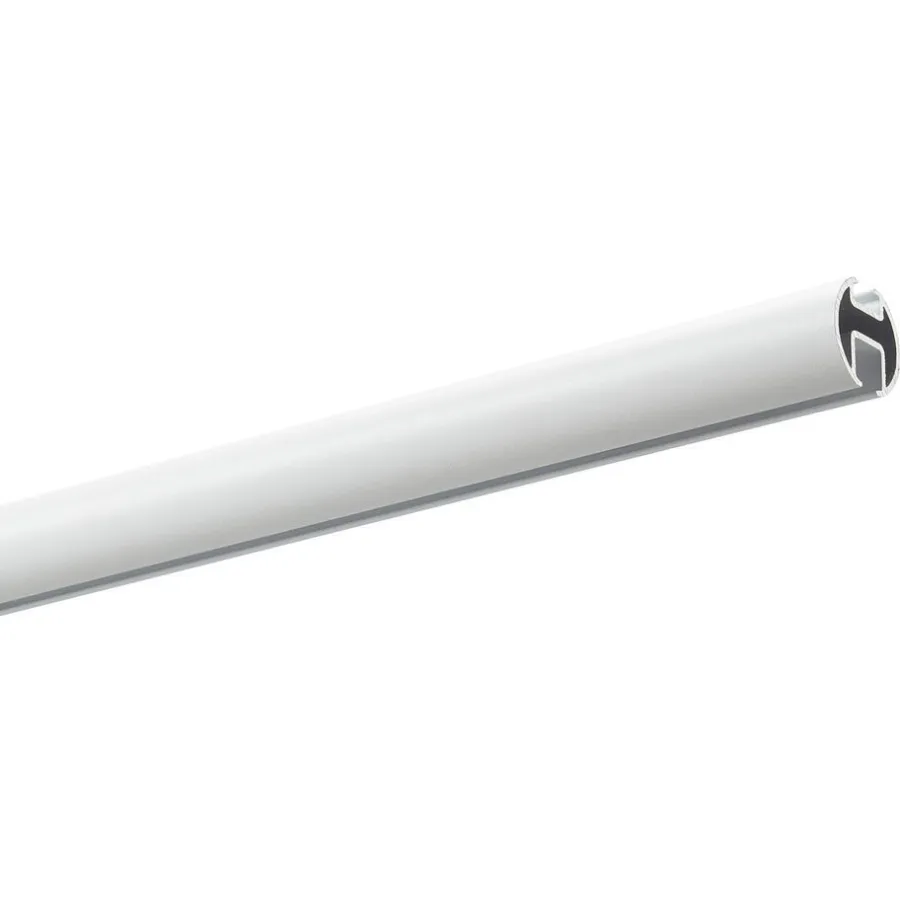 Kwantum Gordijnrails*Railroedeset 250 Cm Wit Metaal - Ø28mm 250CM