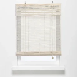 Kwantum Rolgordijnen*Rolgordijn Bamboe Wit 100x220 Cm 100X220CM
