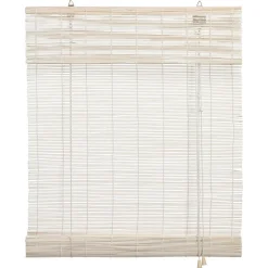 Kwantum Rolgordijnen*Rolgordijn Bamboe Wit 100x220 Cm 100X220CM