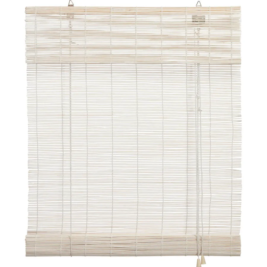 Kwantum Rolgordijnen*Rolgordijn Bamboe Wit 100x220 Cm 100X220CM