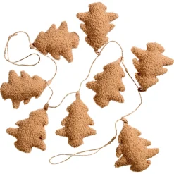 Kwantum Kerstdecoratie*Slinger Teddy Kerstboom Bruin 133 Cm