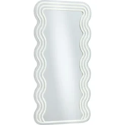 Kwantum Spiegels|Wandlampen*Spiegel Met Verlichting - Wave - Neon - Warm Wit - 70x35 Cm WarmWit