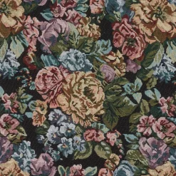 Kwantum Stoffen*Stof Fleur Zwart