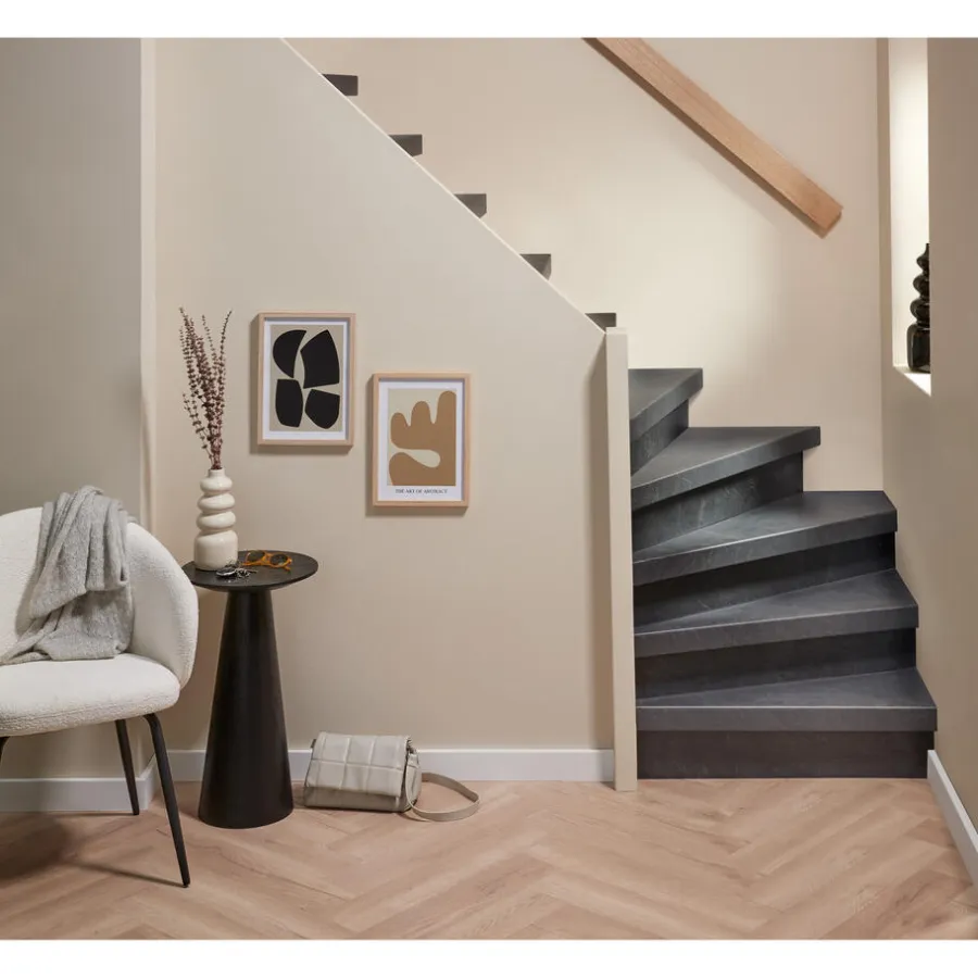 Kwantum Traprenovatie & Trapbekleding*Stootbord Concrete Antraciet 2st - 90cm