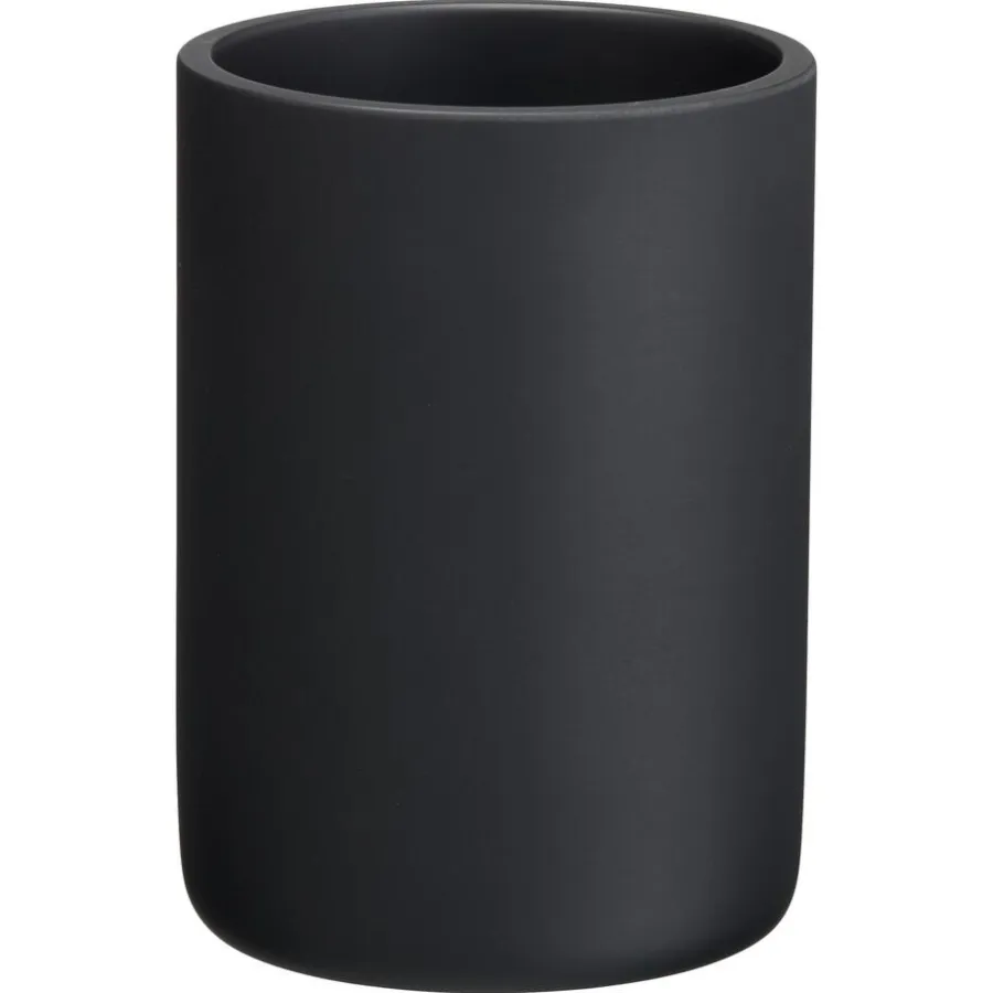 Kwantum Badkameraccessoires*Tandenborstelhouder Mat Zwart