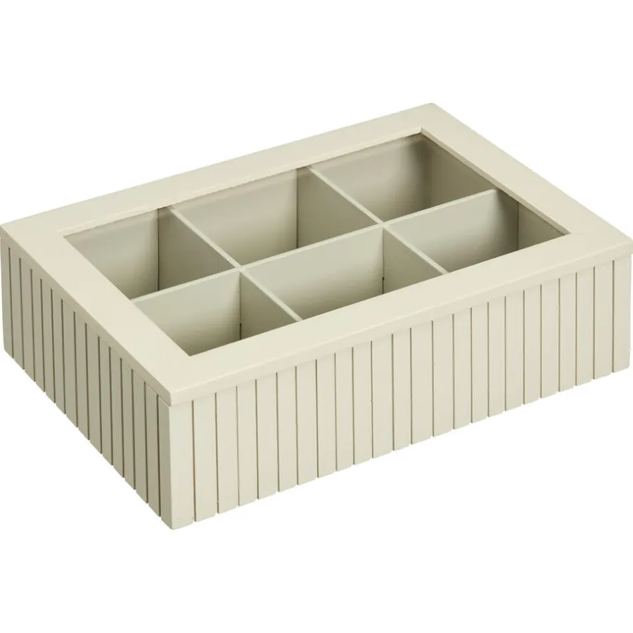Kwantum Keukenaccessoires*Theedoos Latjes Off-White Offwhite