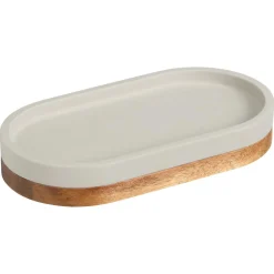 Kwantum Keukenaccessoires|Badkameraccessoires*Tray Acacia Lichtgrijs