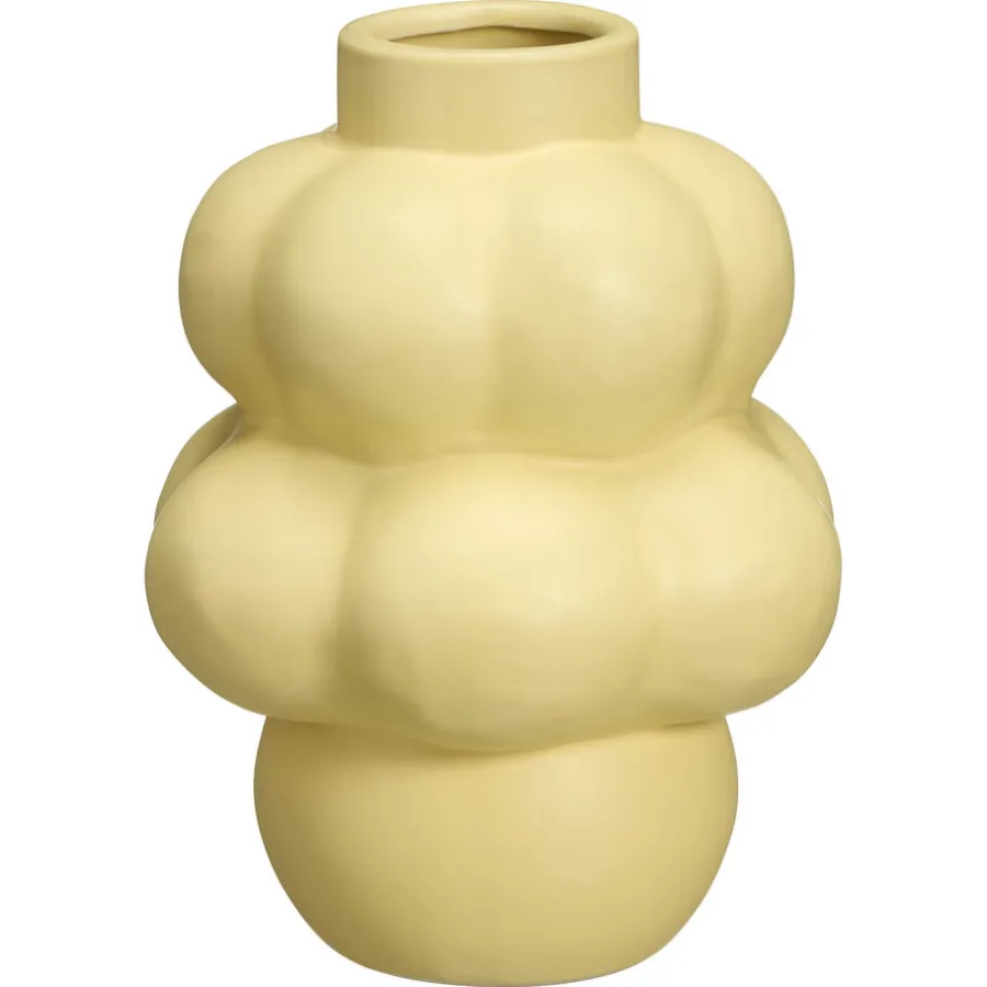 Kwantum Vazen & Potten*Vaas Rosetta Geel 25 Cm