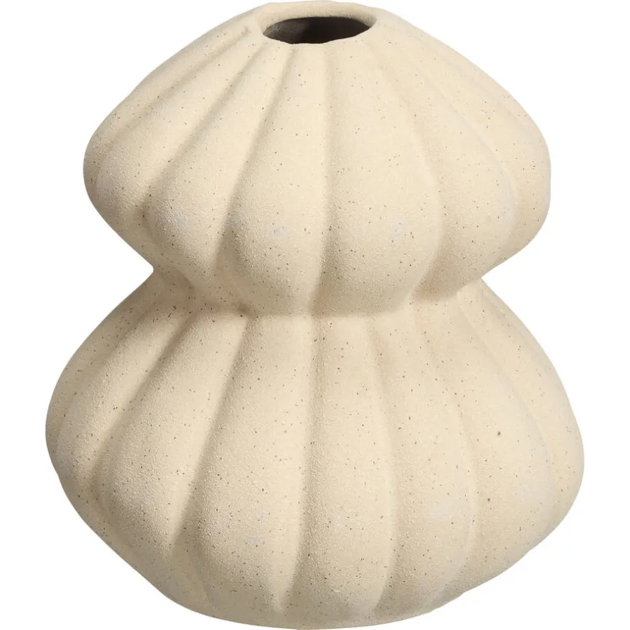 Kwantum Vazen & Potten*Vaas Troissy Naturel 15x17 Cm