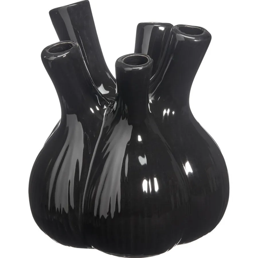 Kwantum Vazen & Potten*Vaas Tulp Zwart 17x20 Cm