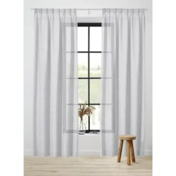 Kwantum Vouwgordijnen|Vitrages*Vitrage Laura Wit 150 Cm 150CM