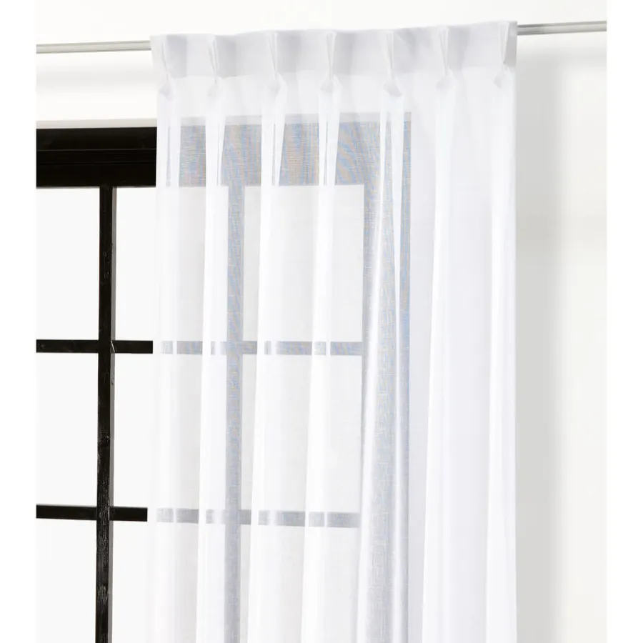 Kwantum Vouwgordijnen|Vitrages*Vitrage Sien 150 Cm Wit