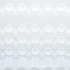 Kwantum Vouwgordijnen|Vitrages*Vitrage Silvia Wit - 180 Cm 180CM