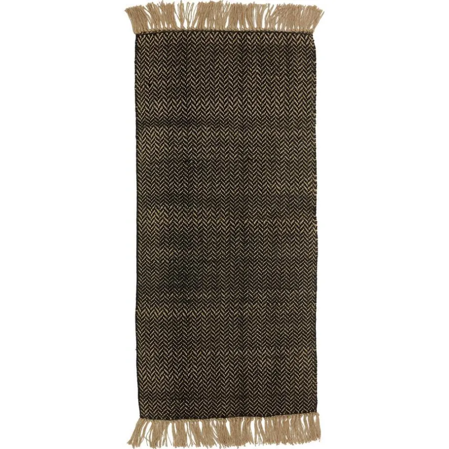 Kwantum Vloerkleden|Vloerkleden Woonkamer*Vloerkleed Buna Naturel Zwart