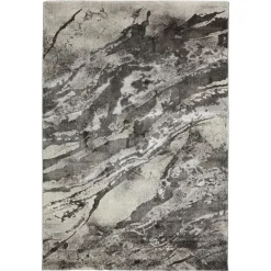 Kwantum Vloerkleden|Vloerkleden Woonkamer*Vloerkleed Darwin Grijs 160x230 Cm 160X230CM