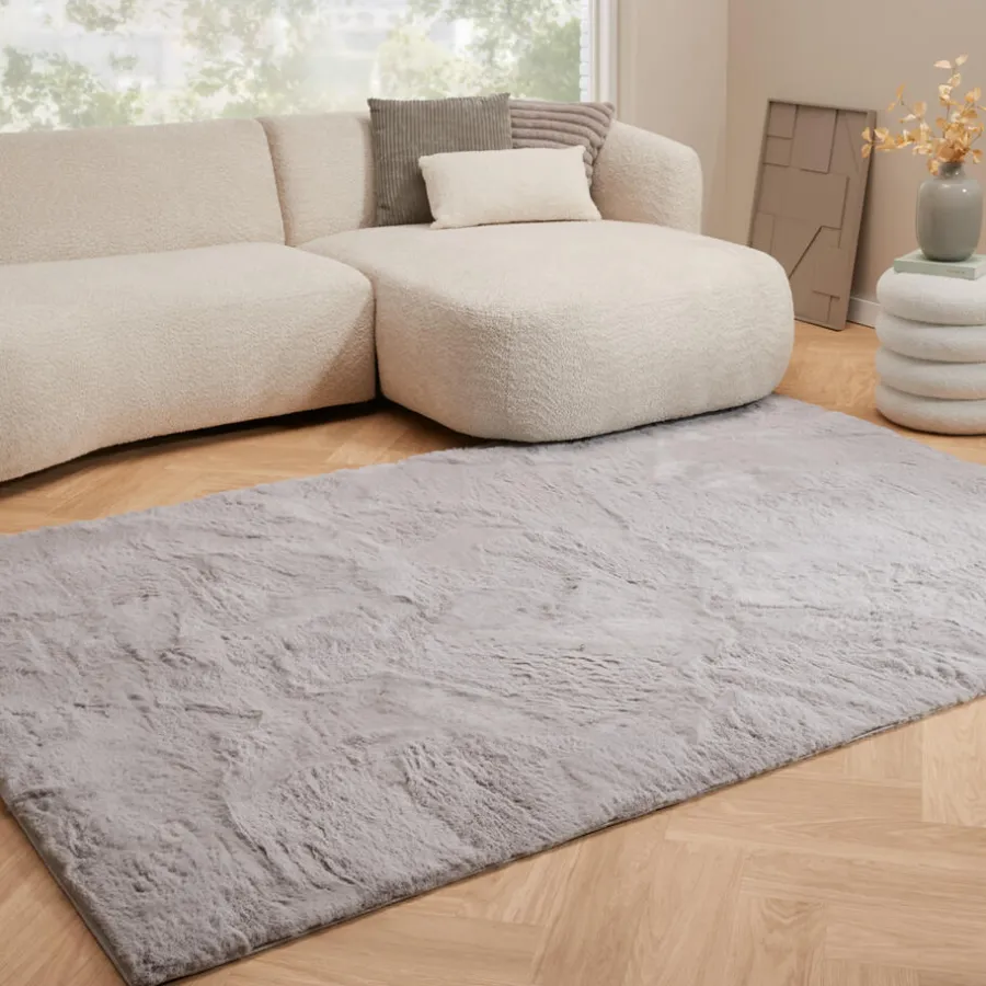 Kwantum Vloerkleden Kinderkamer|Ronde Vloerkleden*Vloerkleed Furley Grijs 160x230 Cm 160X230CM