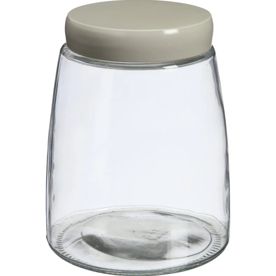 Kwantum Voorraadpotten & Blikken*Voorraadpot Glas Zand - 12,5x16 Cm 16 Cm 016CM
